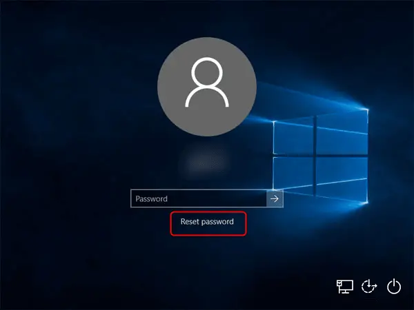 spricka Windows admin lösenord med återställ lösenord disk
