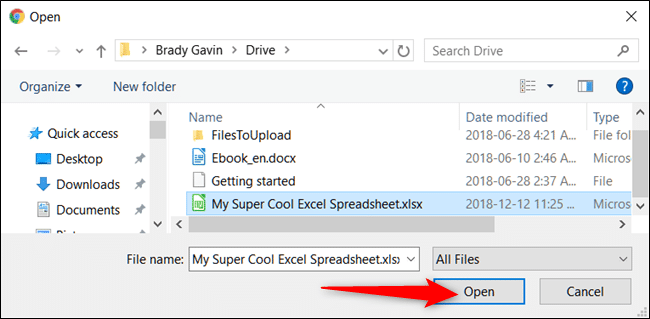 Unprotect Excel with Google drive