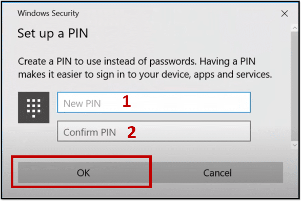 Configurer un code PIN sur Windows 10