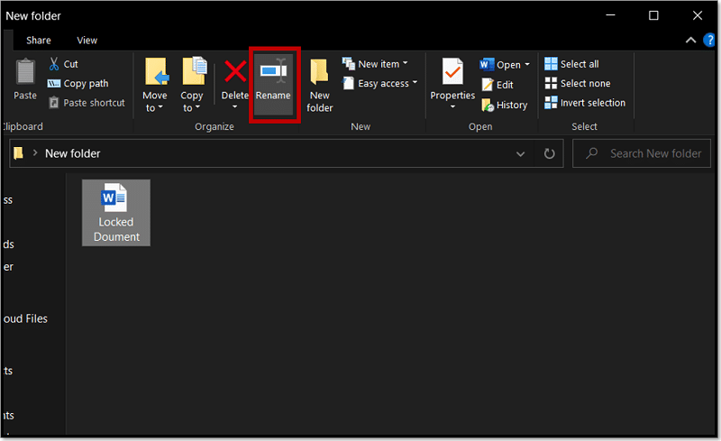 Rename the Word document to ZIP