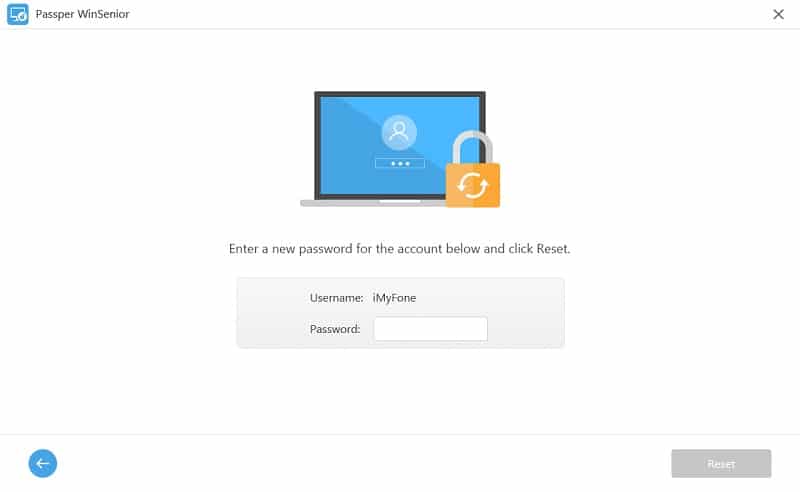 passper winsenior reset password windows