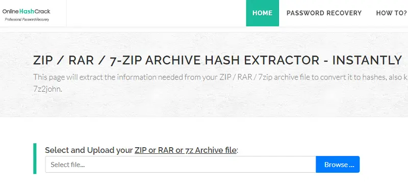 hack crack zip file password online