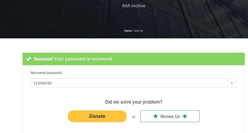 Decrypt RAR password in LostMyPass