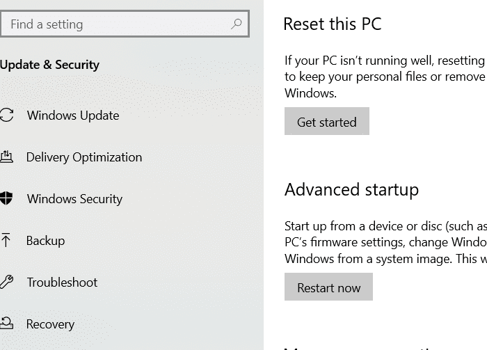 reset this PC in HP laptop