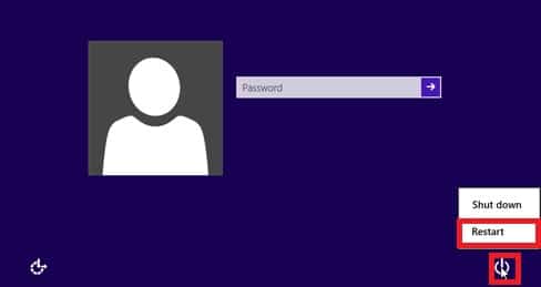 Reset Windows 8.1 password without disk by factory reset