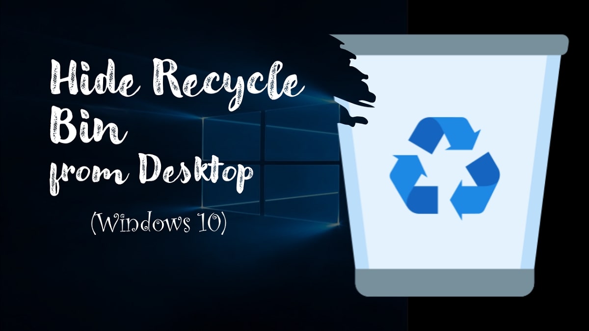 Hide or Remove Recycle Bin from Desktop Windows 10