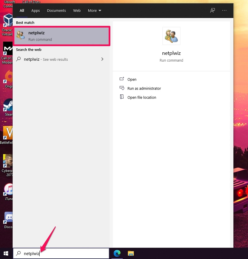 Change Account Type on Windows 10 with Netplwiz
