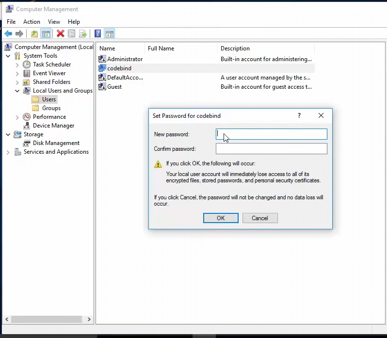 Remove Windows 10 Password With Local Users and Groups