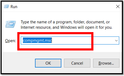 Open Computer Management on Windows 10 to Add User to Local Administrator Group