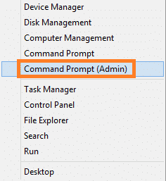 Access Command Prompt on Windows 8