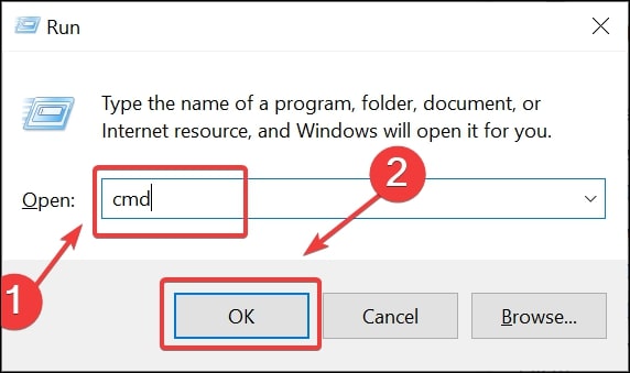 Open Command Prompt on Windows 10