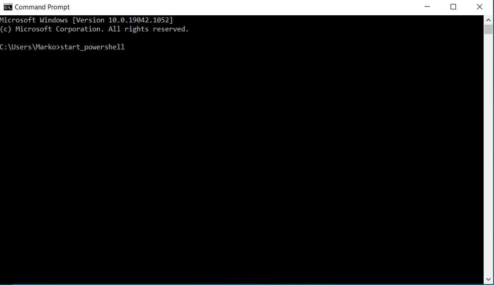 How to Open PowerShell in Windows 10 via Command Prompt