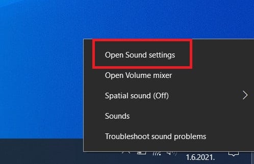 How to Open Sound Settings in Windows 10 via the Sound icon