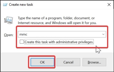 Ouvrir la console de gestion Microsoft dans Windows 10 via le gestionnaire de tâches