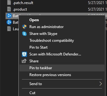 Épingler un programme à la barre des tâches de Windows 10 à partir de l'Explorateur de fichiers