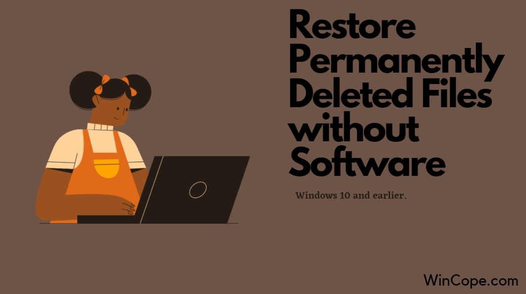 Restore Permanently Deleted Files without Software