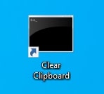 Clear Clipboard shortcut in Windows 10