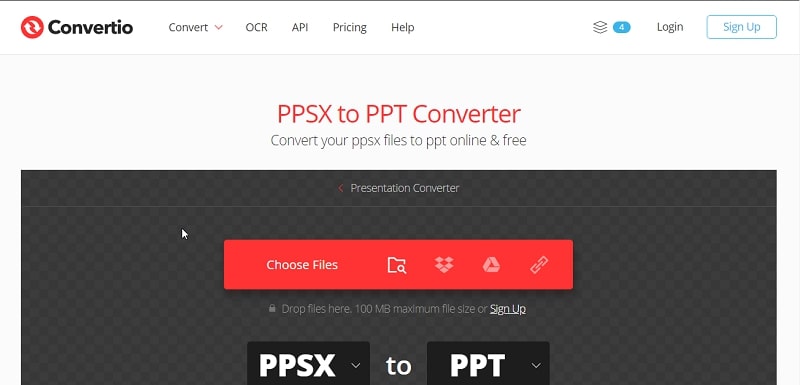 Le convertisseur PPSX en PPT 