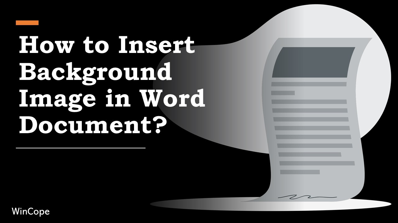 How to Insert Background Image in Word Document